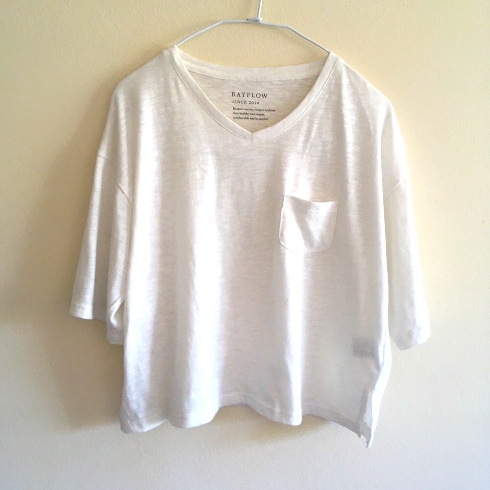 ★SOLD★Drop Shoulder V-neck T-shirt